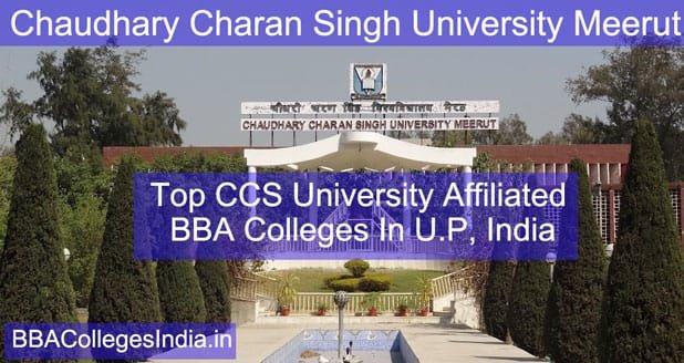 Top CCS University Affiliated BBA Colleges In U.P, India