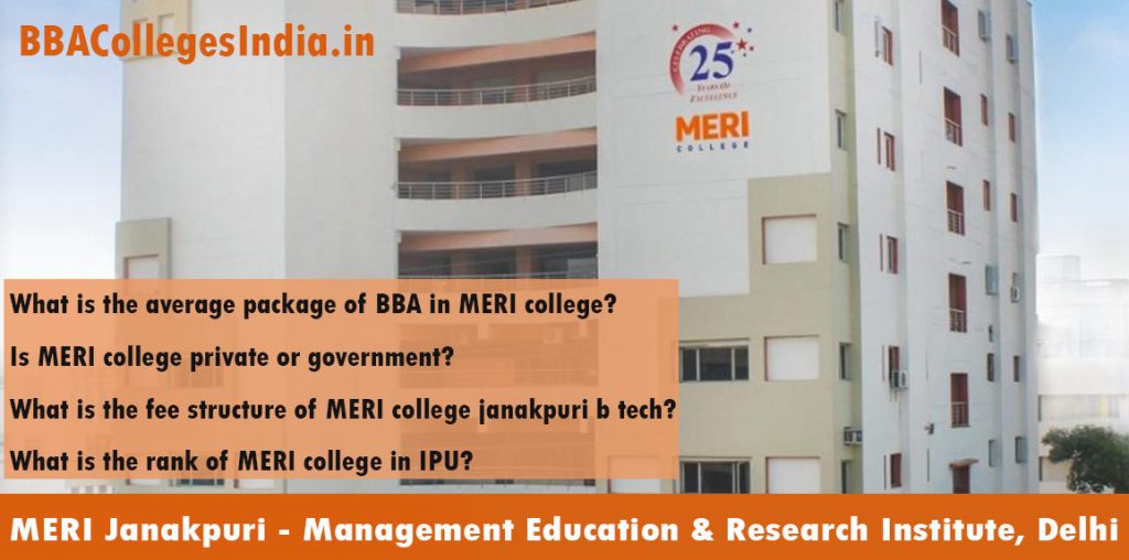 Management Education & Research Institute, MERI College Delhi