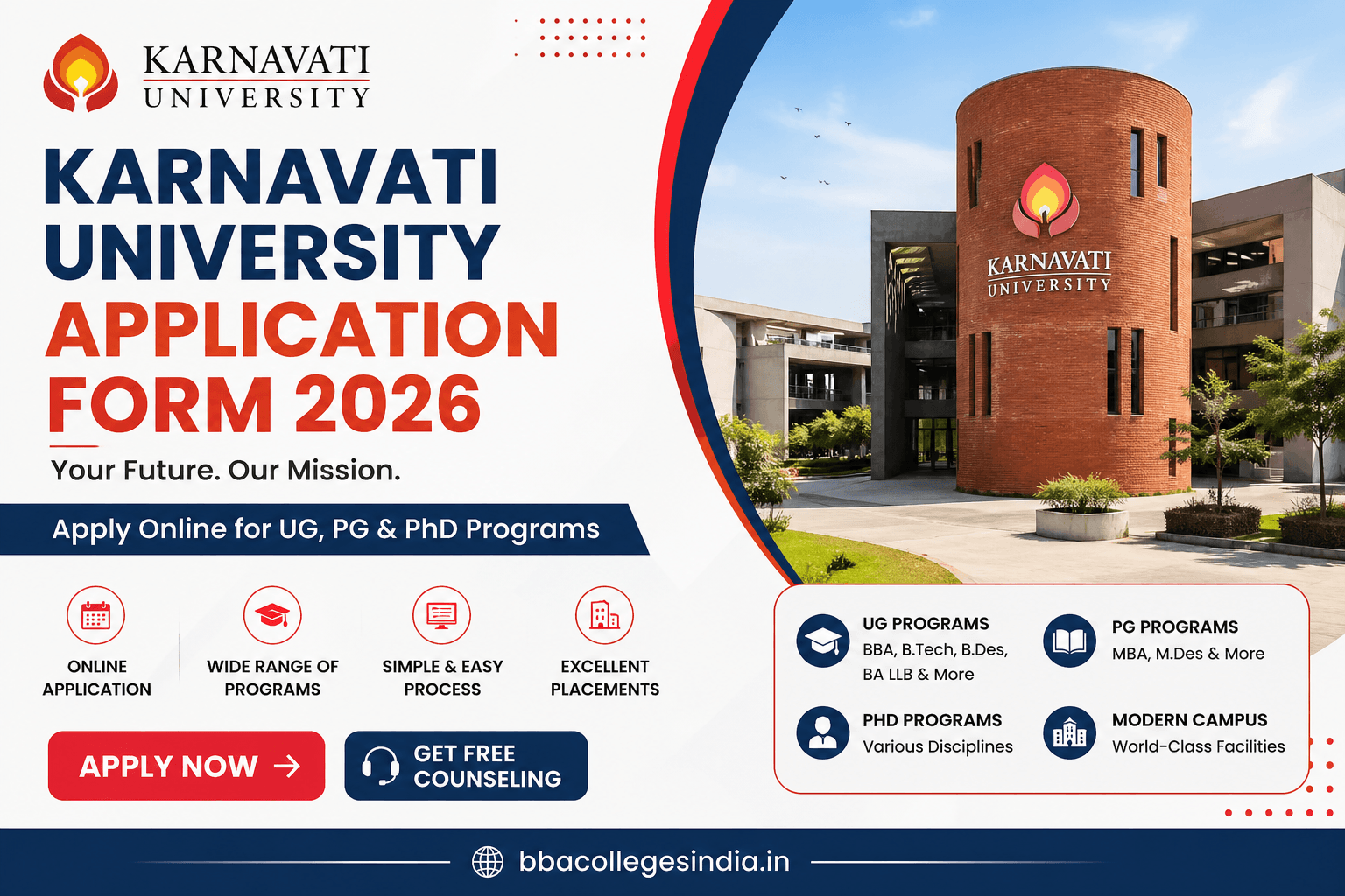 Karnavati University Application Form 2026