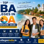 Top BBA Colleges in Goa 2026 featuring Goa beaches, student life, placements, fees, and admission information